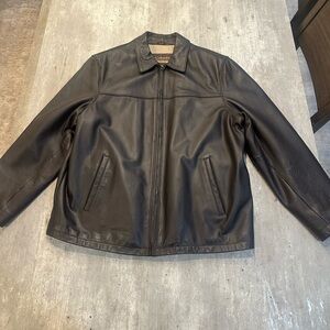 Columbia leather jacket, XL, Brown